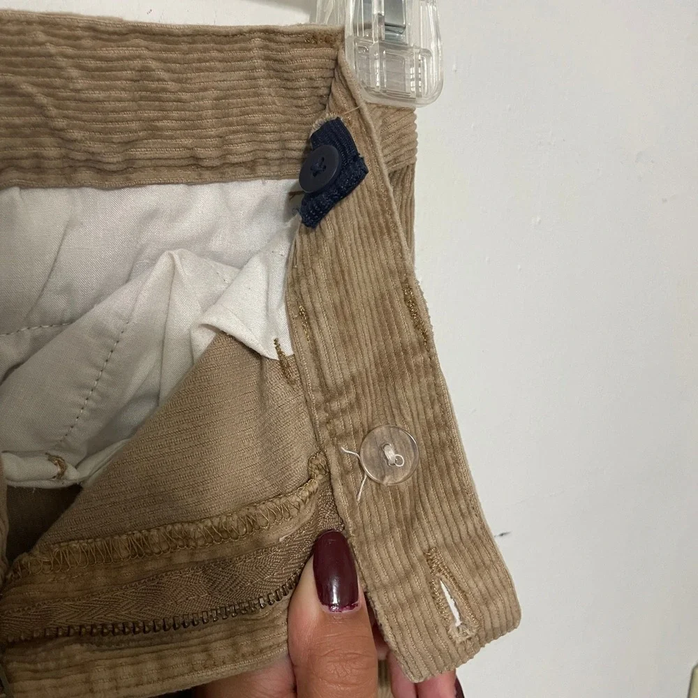 American Living Kids‎ Corduroy Pants Tan Size 7 Embroidered Eagle Pockets